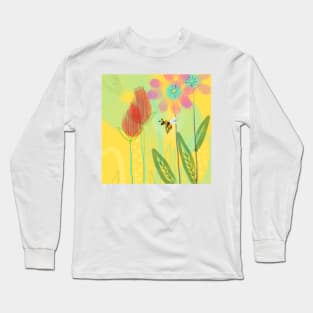 Bumble Bee On A Sunny Day Long Sleeve T-Shirt